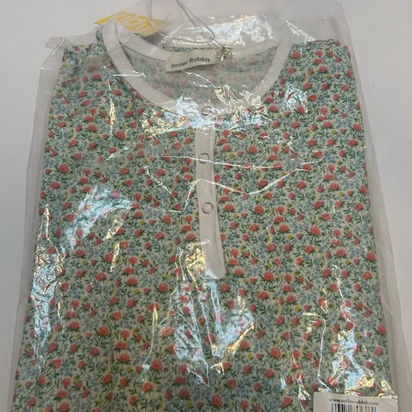 ROLLER RABBIT ENNA FLORAL LS Pajama Set Liberty Canyon Clover size XS